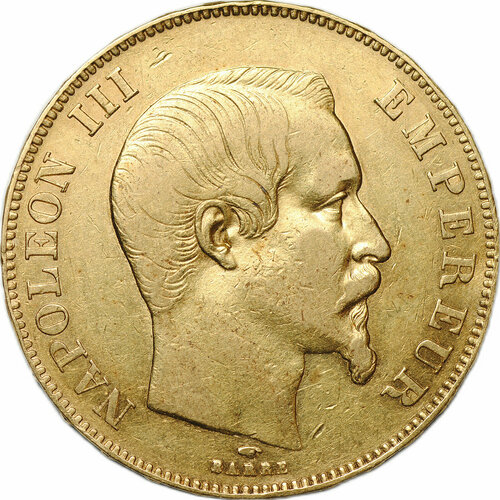 Монета 50 франков 1858 A Франция