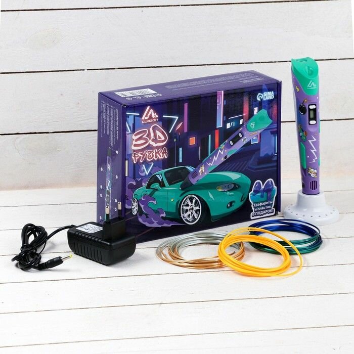 3D-ручка Luazon Home "Comics" дисплей, работа с пластиком ABS и PLA