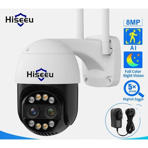 Камера видеонаблюдения Wi-fi 8MP Zoom 8x Поворотная Уличная Камера для дома Домофон для дома icsee XMEye 439000₽