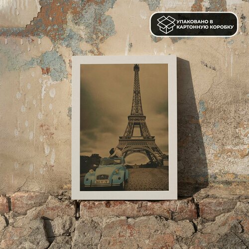 Постер из крафт-бумаги The Eiffel Tower 52 х 36 см 590₽