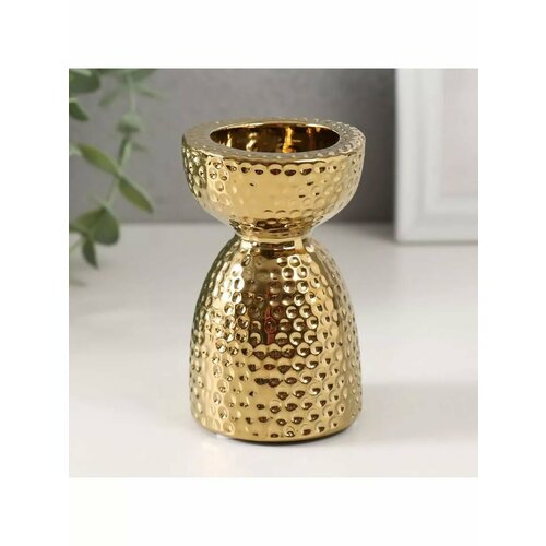 Подсвечник Иллюзия золото 65х65х10 см 727₽