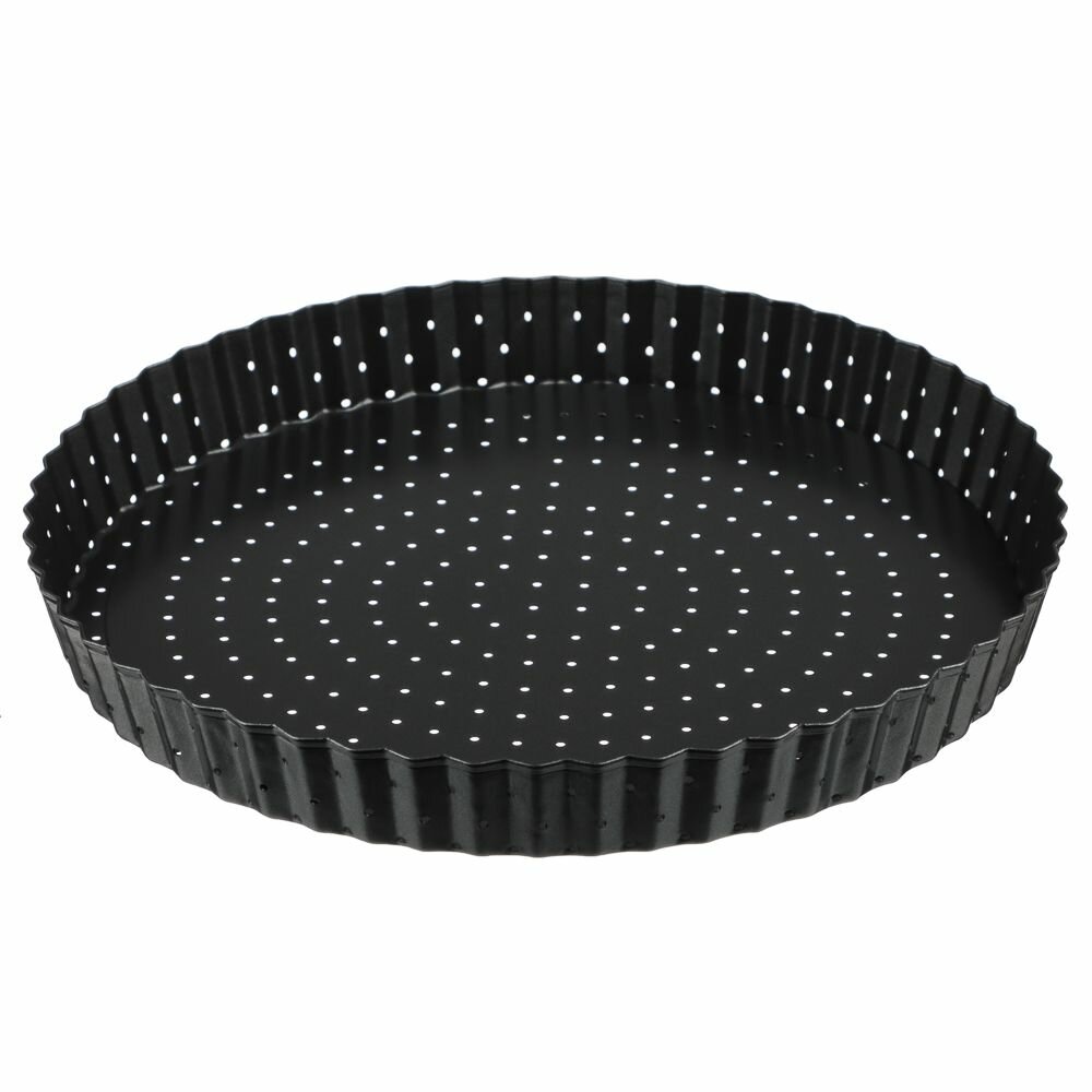 фото VETTA Форма для выпечки перфорированная 24x2,5см, съемное дно, угл. сталь, антипригарное покрытие