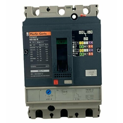 Автоматические выключатели Compact NSX100 N MErlin Gerin