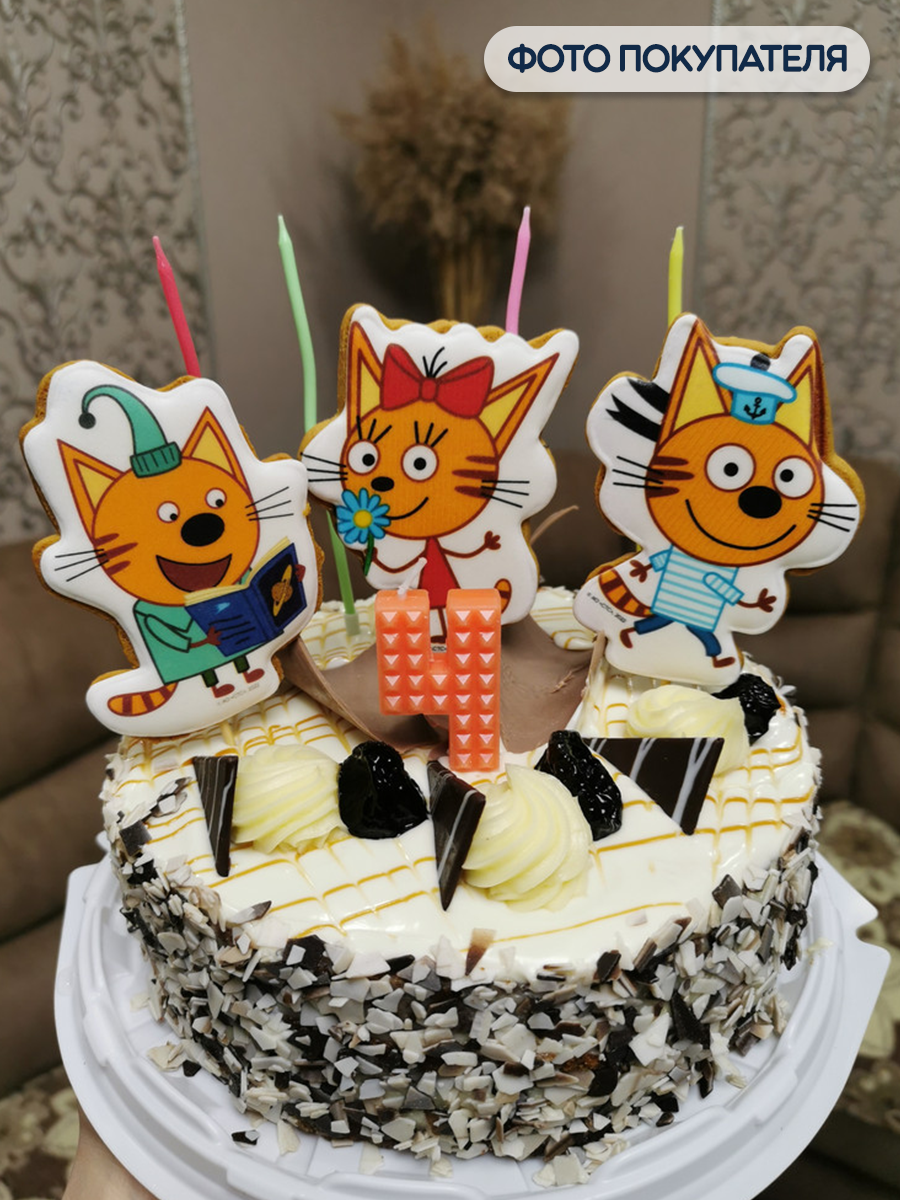 Свеча -цифра "4" Конструктор 4,5см — фото 1