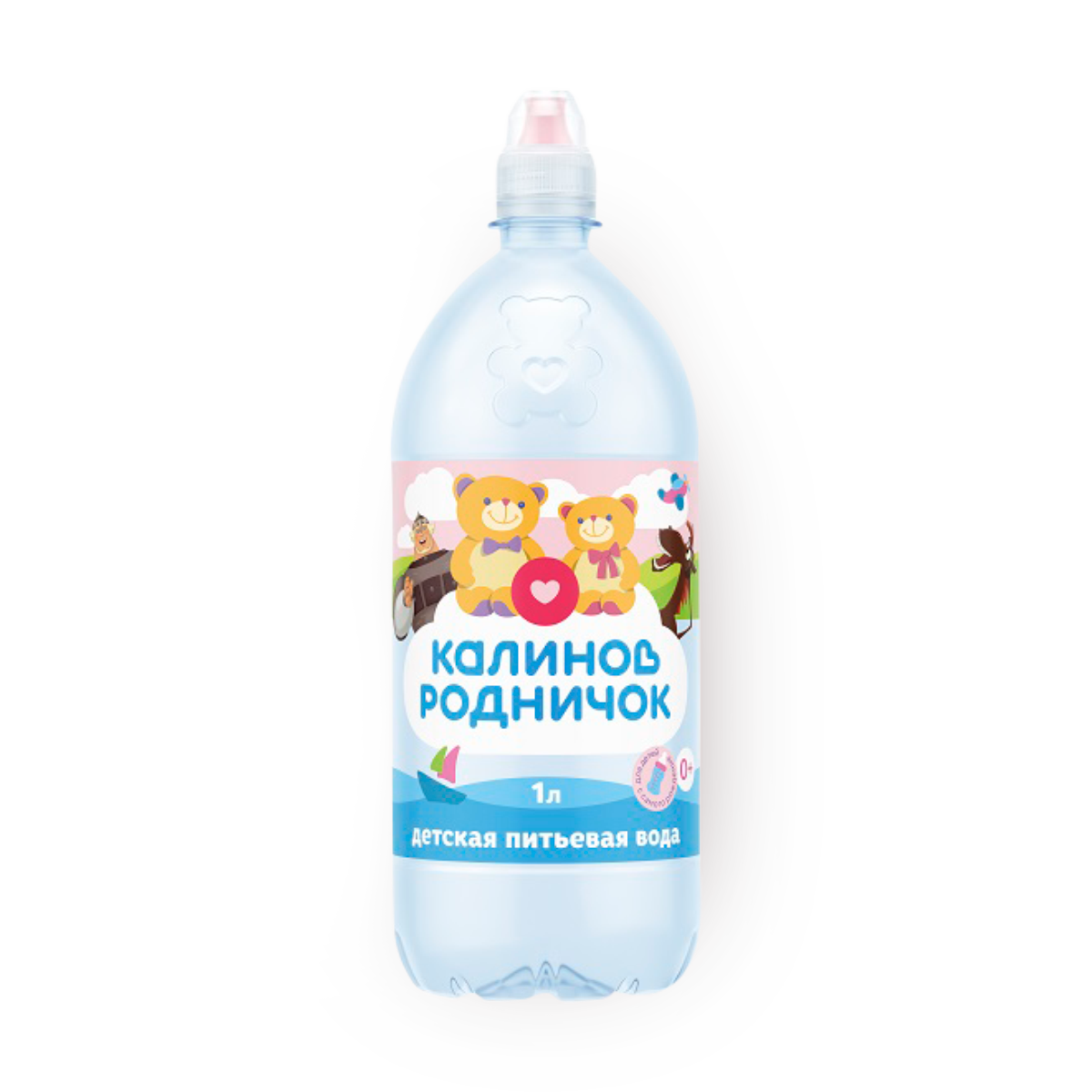 Вода детская Калинов Родничок, с рождения, без сахара, пластиковая бутылка, 1 л