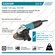УШМ Makita GA5030R, 720Вт, 11000об/мин, 22мм, 125мм, плавный пуск