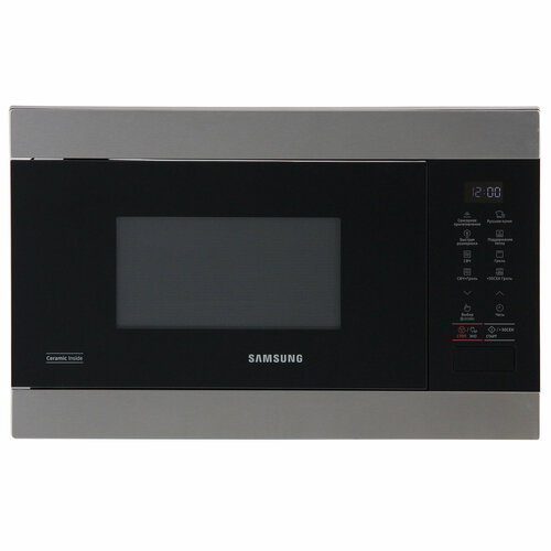 Встраиваемая микроволновая печь Samsung MG22M8074ATBW чернаясеребристая 3849900₽