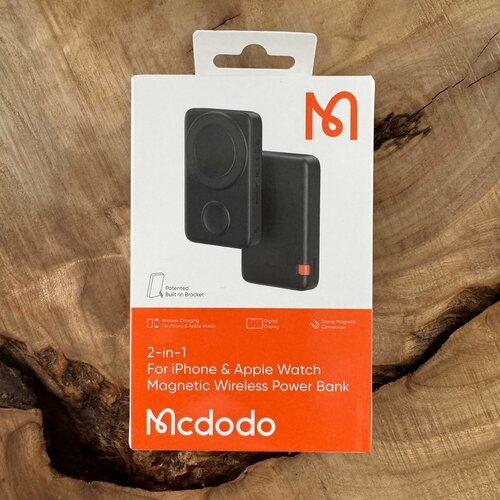Внешний аккумулятор Повербанк c Magsafe для iPhone 12131415 и Apple Watch 10000mAh Mcdodo MC-1461 Black 4600₽