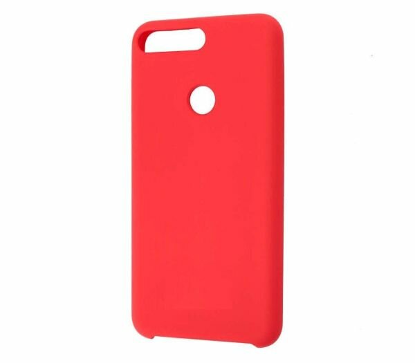 фото Накладка силикон Silicone Cover для Huawei Y6 Prime/Honor 7A Pro Red