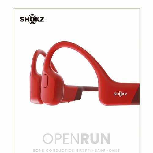 SHOKZ OpenRun Open-Ear Bluetooth bone Conduction Sport наушники, устойчивые к Sweat Wireless наушники для тренировок и бега