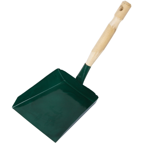 Совок для мусора металлический 20х20см деревянный черенок 60см 1002₽