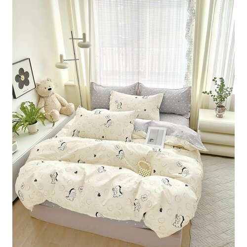 COROCOCO Постельное белье Маленькие динозаврики 180х90 3600₽