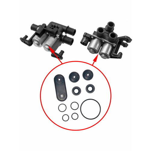 Ремкомплект клапанов печки Audi A6 (4F/C6) и Jaguar S-Type.