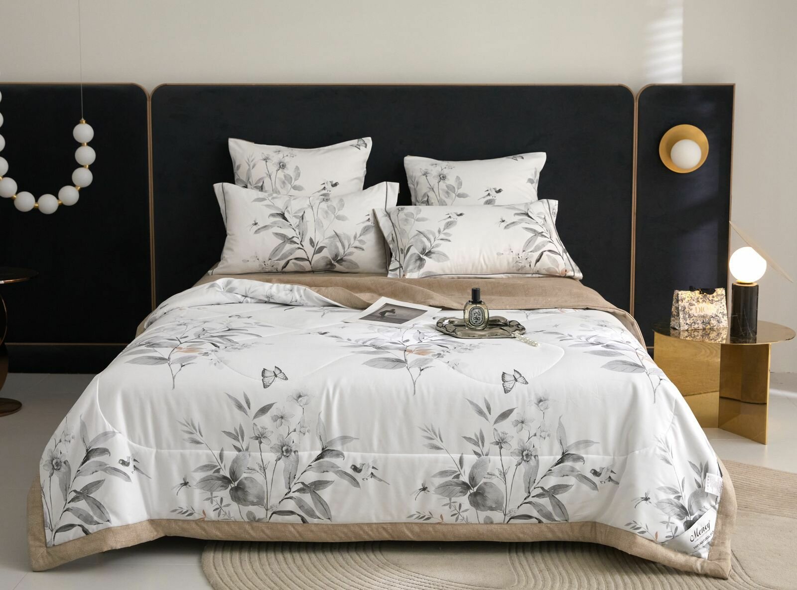 Постельное белье 2 спальное с одеялом Сатин Mency MEN-8 — фото 1