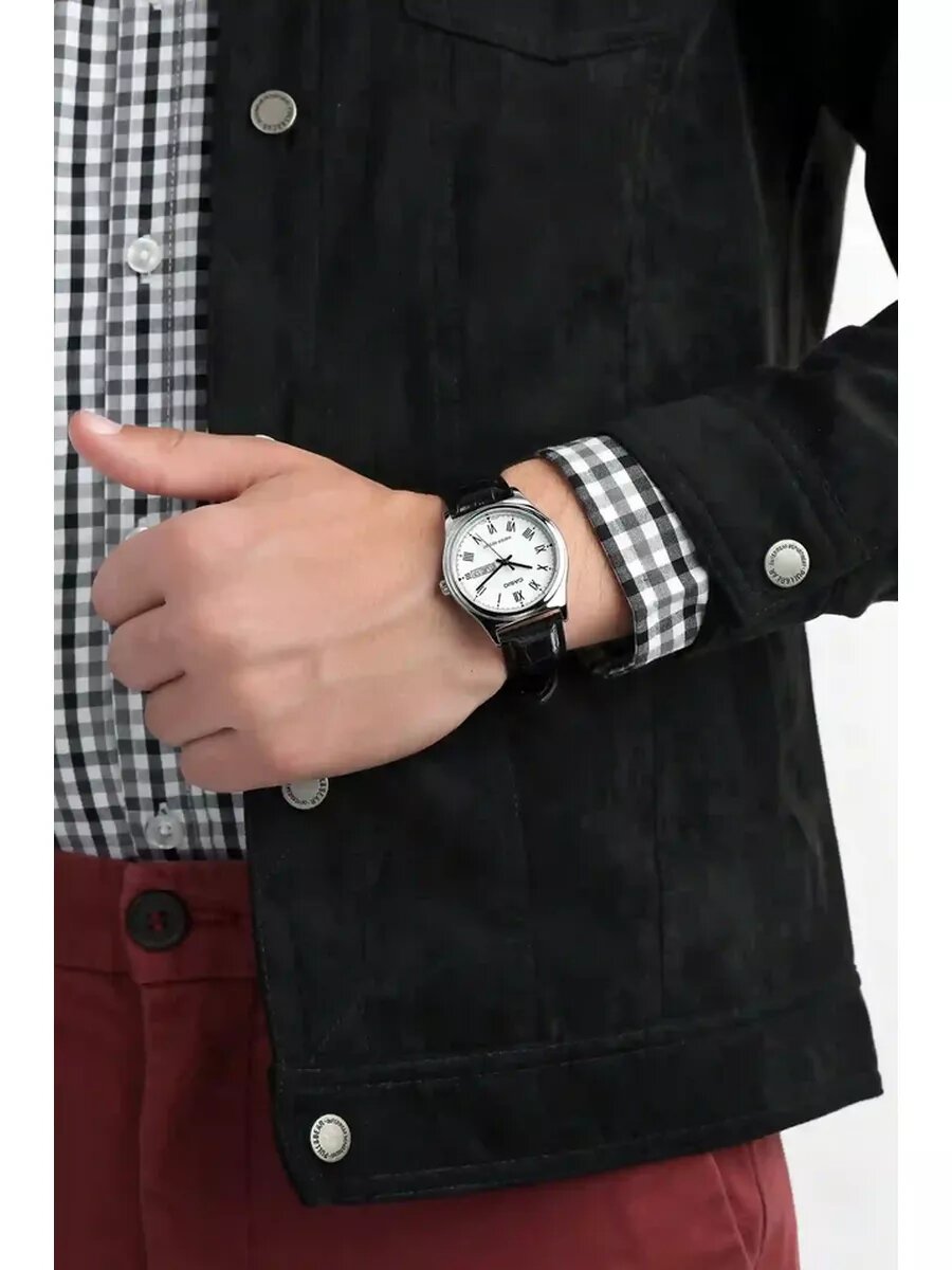 Наручные часы CASIO Collection, белый, черный — фото 1