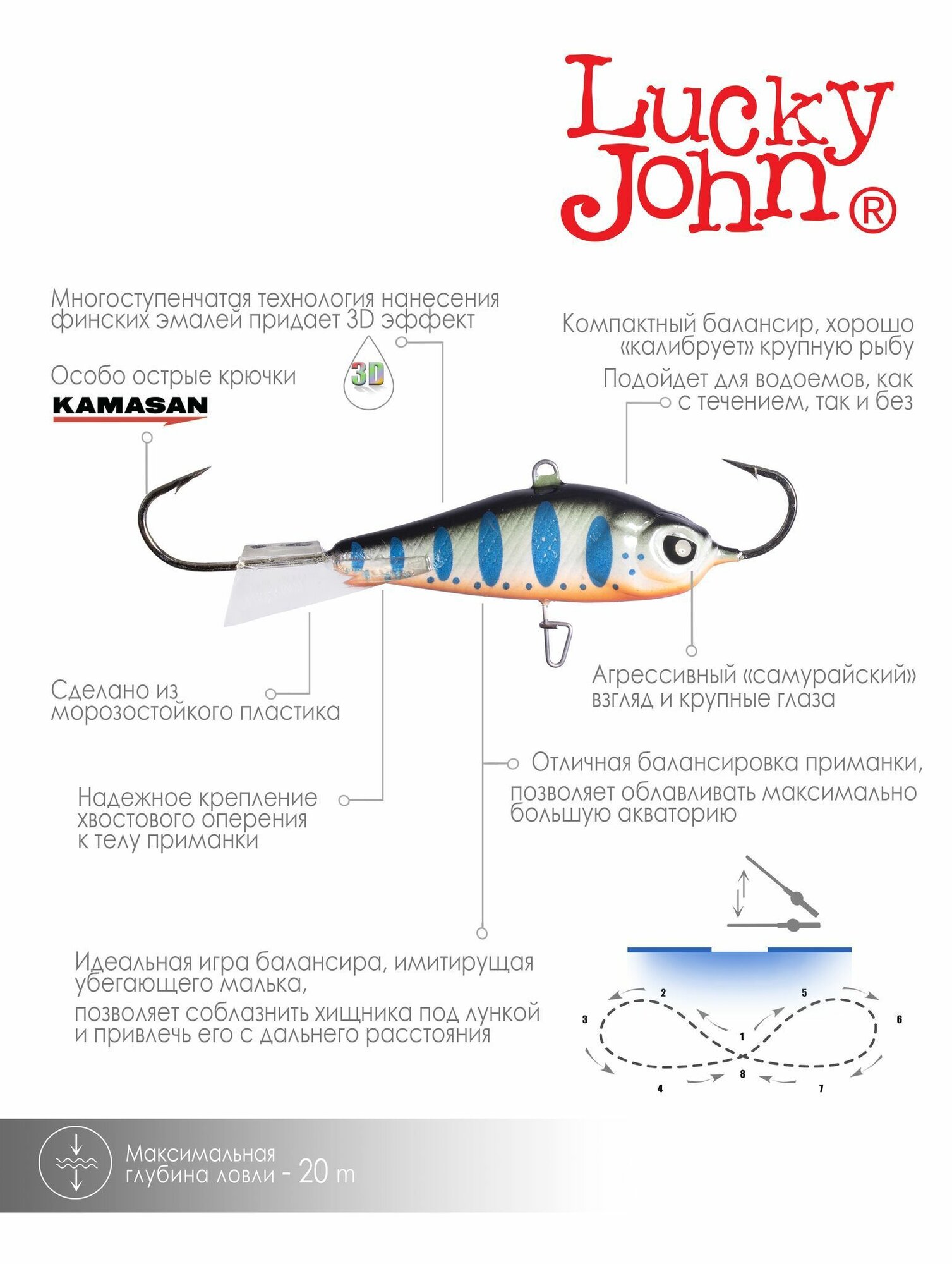 Балансир Lucky John BALTIC 6 60мм/103 — фото 1