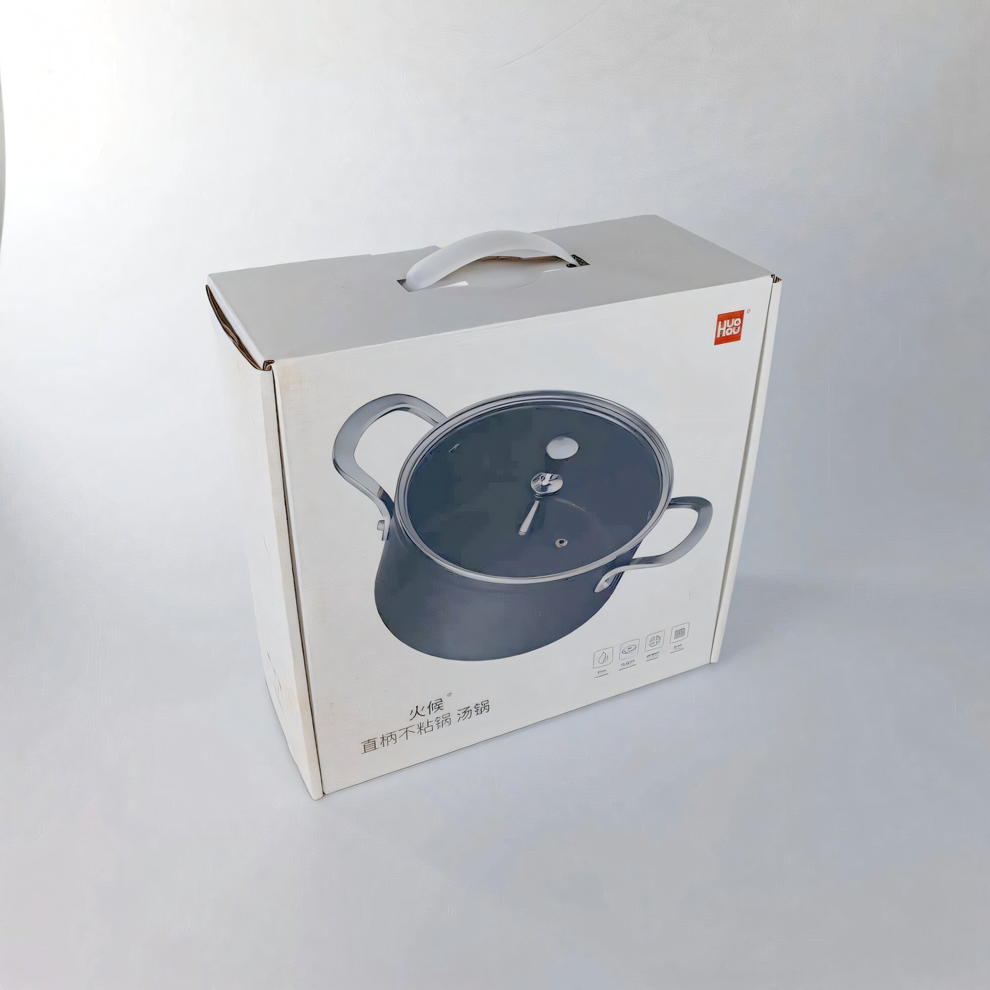 Изображение Кастрюля HuoHou Super Platinum Non-Stick Pan (HU0162) Black