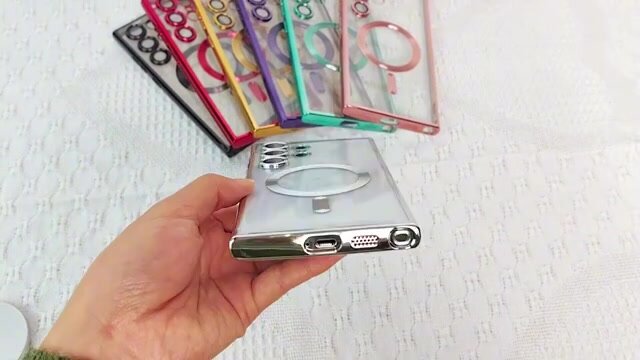 Премиальный чехол для Samsung S25 Ultra противоударный с поддержкой беспроводной зарядки с защитой камер — фото 1