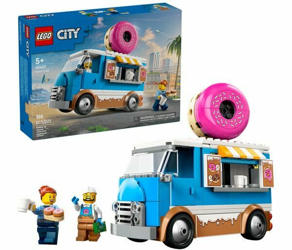 Конструктор LEGO City 60452 Грузовик с пончиками (Lego 60452)