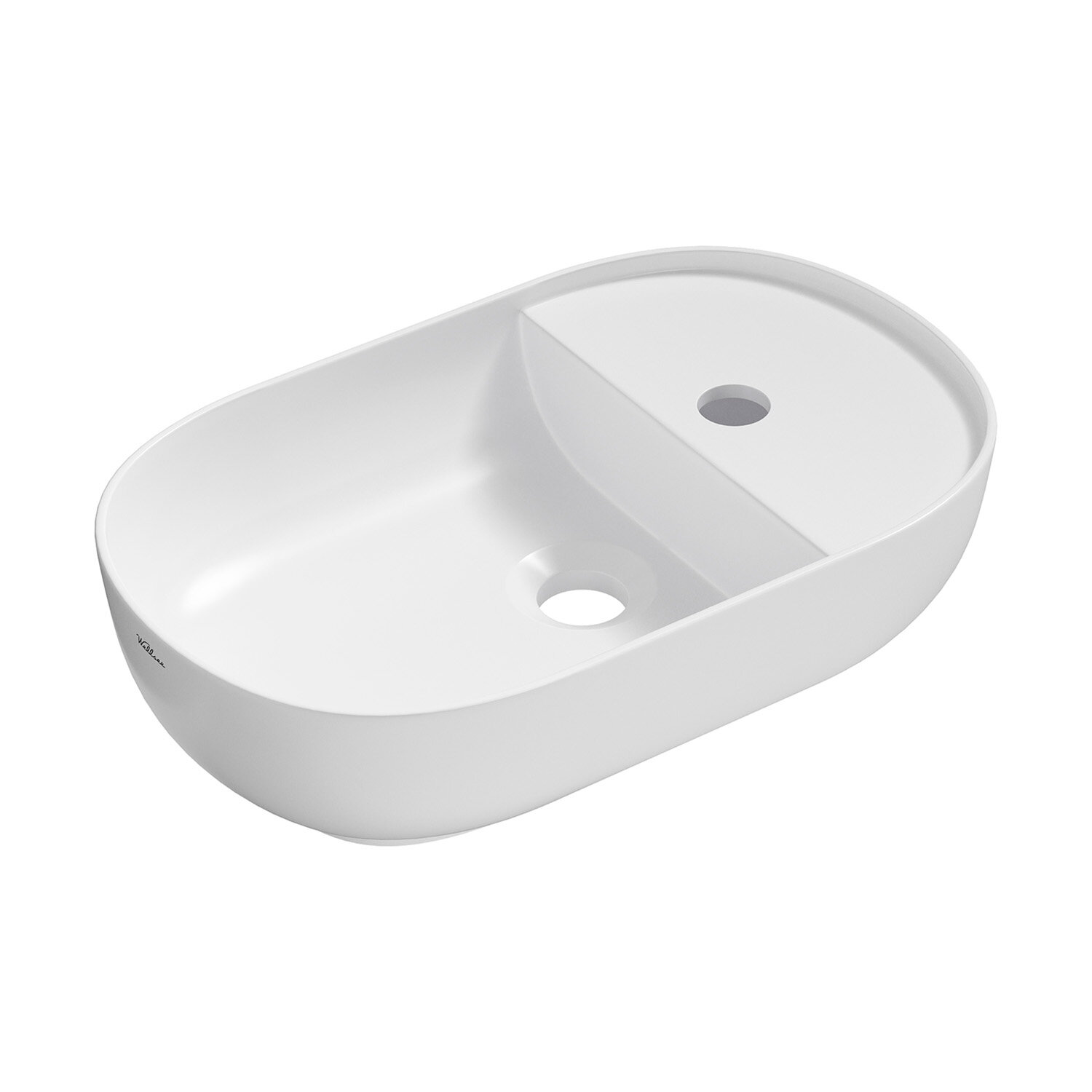 Маленькая раковина в туалет Wellsee WC Area белая - фото №2