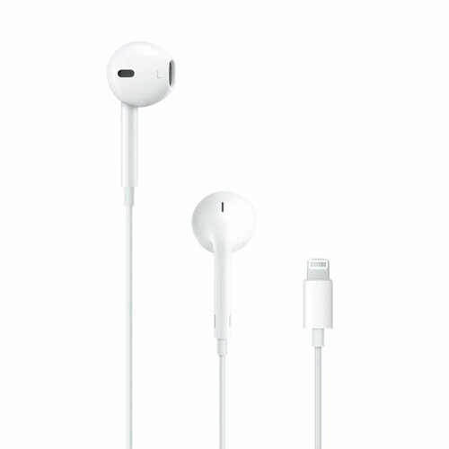 Наушники earpods Lightning для iPhone и iPad белый цвет вкладыши без крепления 2750₽
