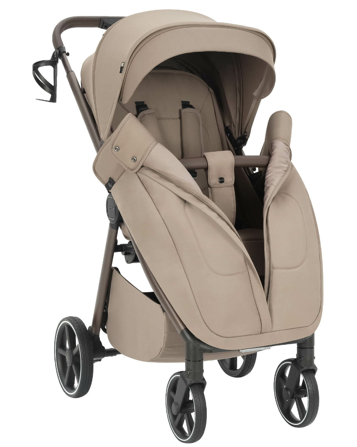 Обзор: Прогулочная коляска Carrello Bravo Lite, цвет Glossy Beige (Бежевый), артикул производителя CRL-5529