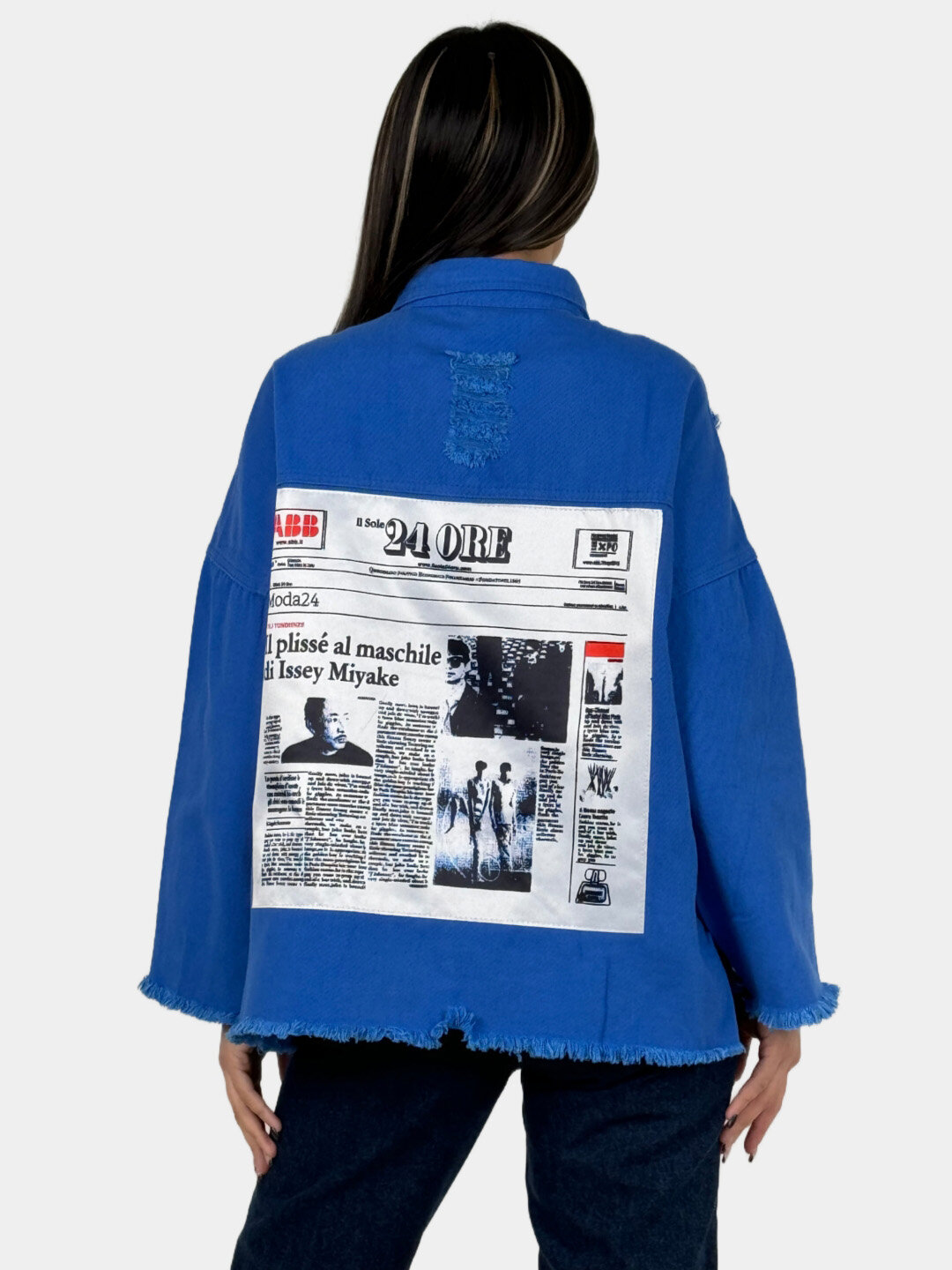 Куртка джинсовая , размер One Size, синий — фото 1