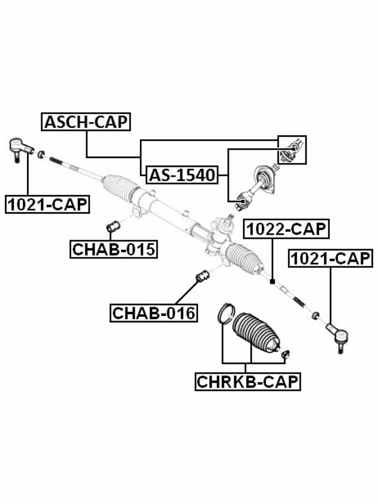 Вал карданный рулевой ремкомплект CHEVROLET, HOLDEN, GMC, GM, OPEL ASCH-CAP FEBEST.