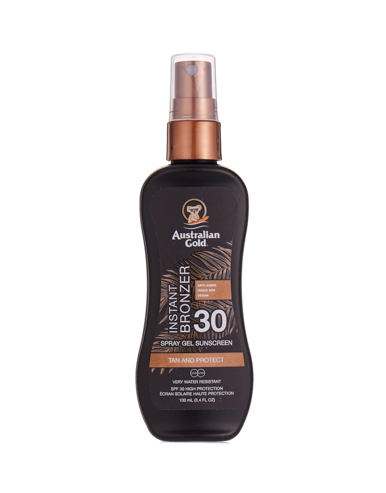 Картинки Солнцезащитный спрей-гель Australian Gold SPF30 with Instant Bronzer, с мгновенным бронзированием, 100мл.
