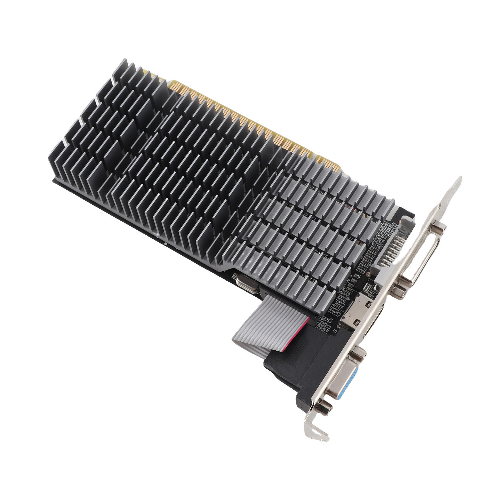 Видеокарта GT710 4G GDDR3, поддержка мультимедийного интерфейса DVI VGA HD, 64-битное разрешение 3840x2160, игровая видеокарта для настольных компьютеров