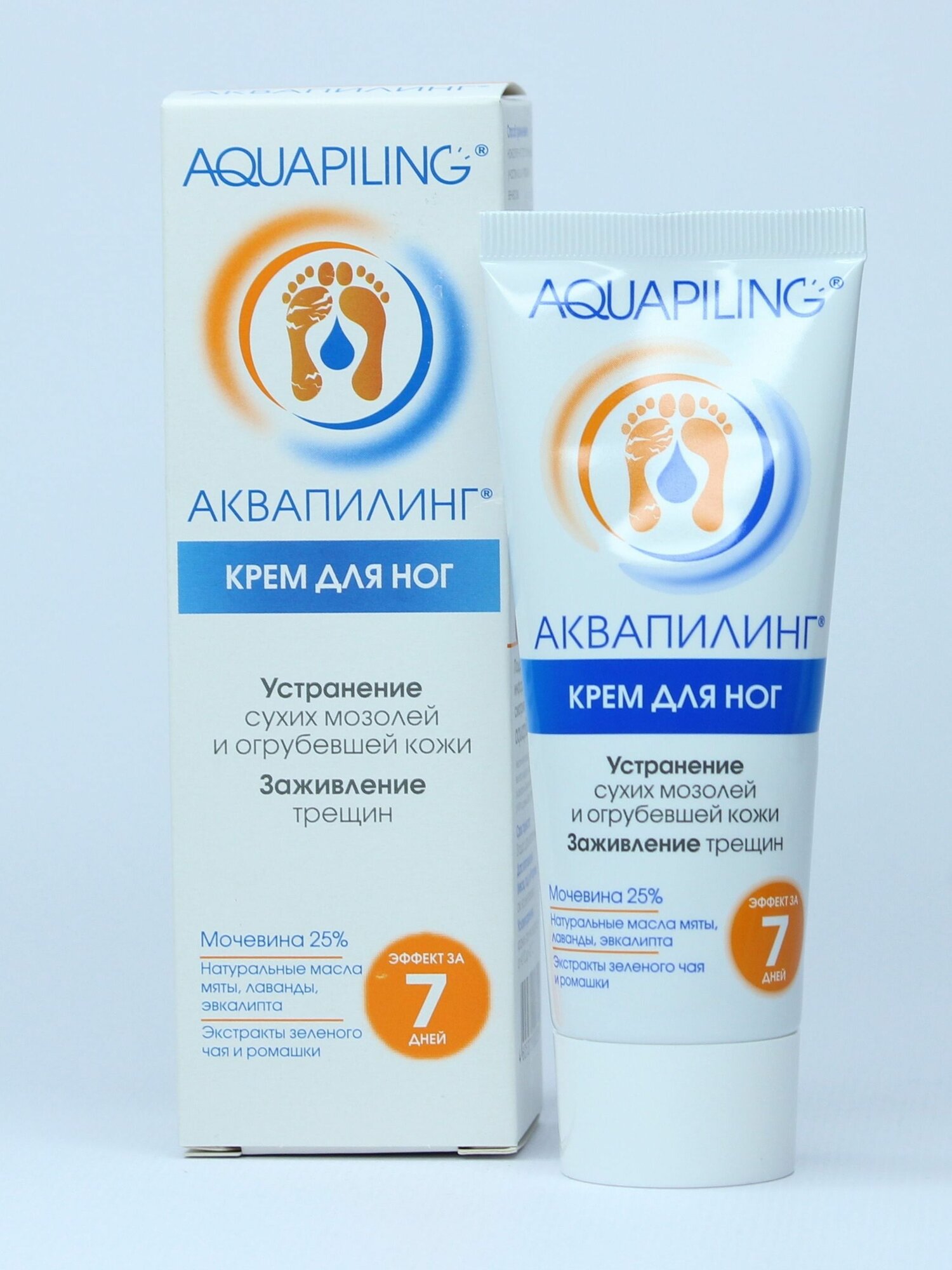 Аквапилинг Крем для ног 75 мл, 75 г