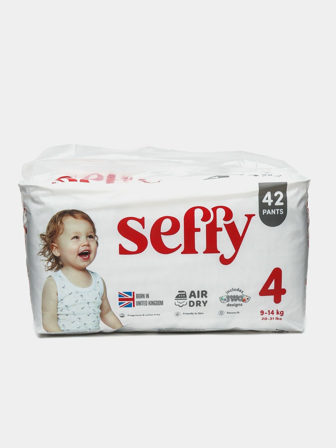 Трусики-подгузники Seffy , 4 размер, 42 штук, 9-14 килограмм