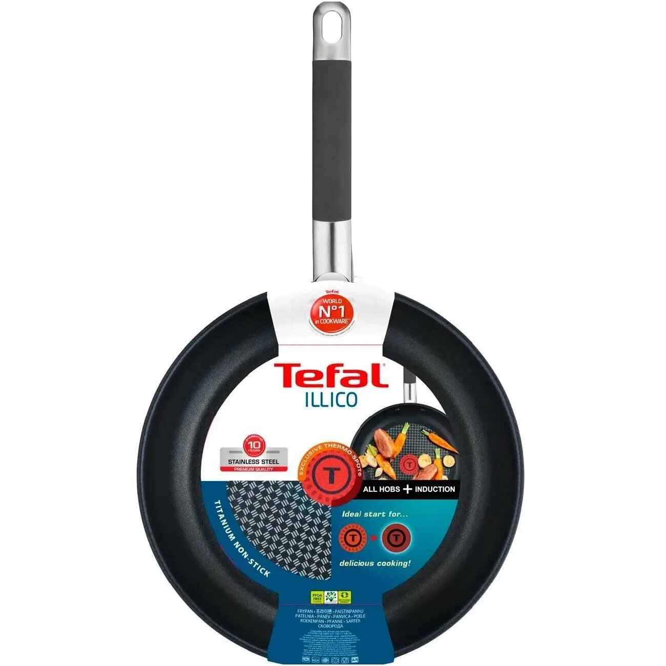 Сковорода Tefal G7010514, Антипригарное покрытие: Есть, Вес: 1.1 кг, Высота стенок: 5 см