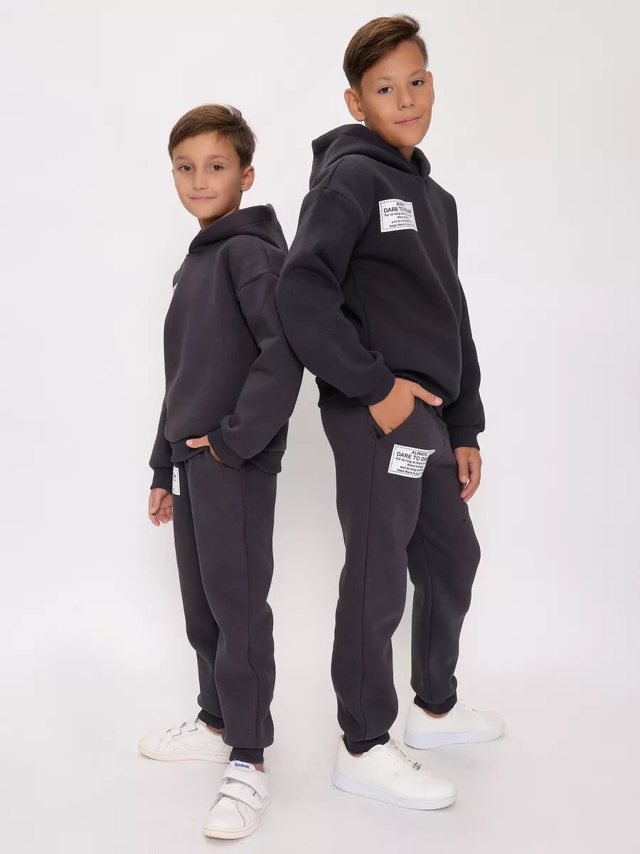 Костюм спортивный , размер 100, серый — фото 1