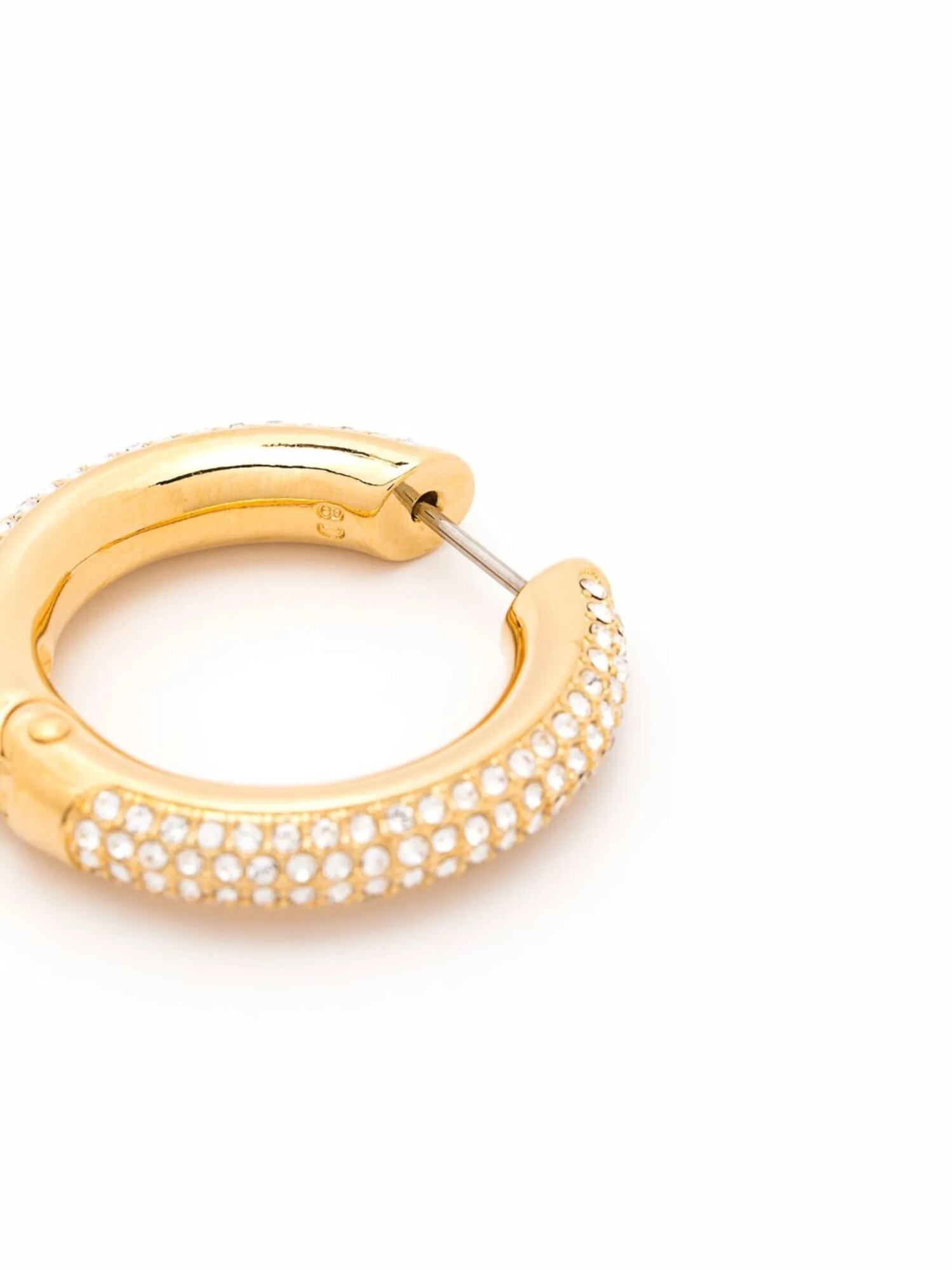 Серьги конго SWAROVSKI, кристаллы Swarovski, размер 25 мм, золотой — фото 1