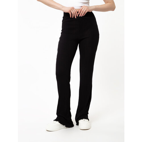 Брюки Zara, размер M, черный брюки с ремнем zara молочный