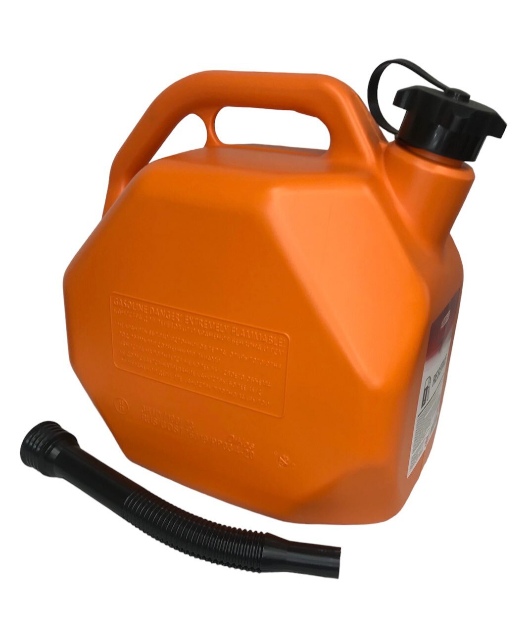 Канистра пластиковая для топлива и технических жидкостей RESERVE с заливным устройством, 3TON, 10 л, оранжевая - фотография № 2