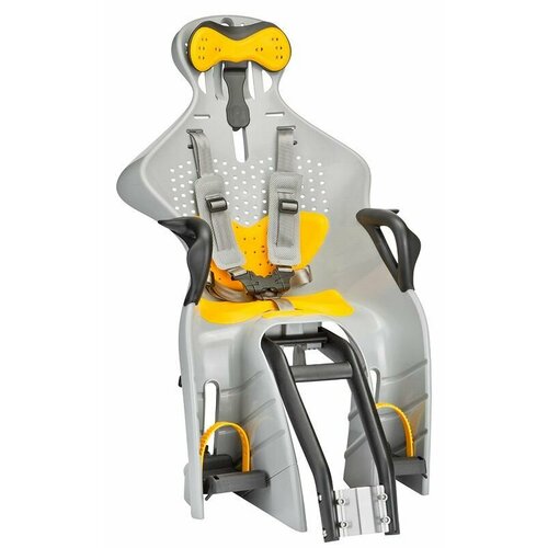 Детское кресло для велосипеда SW-BC-193 FLINGER крепление на раму сзади серое VELOSALE 11019₽