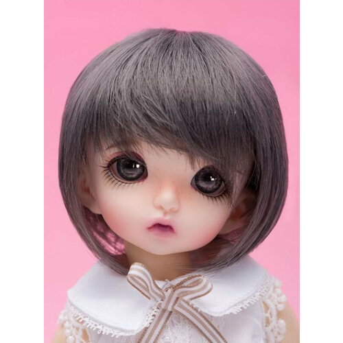 FairyLand Wig LFW-23 for LittleFee (Парик-каре: цвет серый размер 6-7 дюймов для кукол ЛиттлФи Фейриленд)