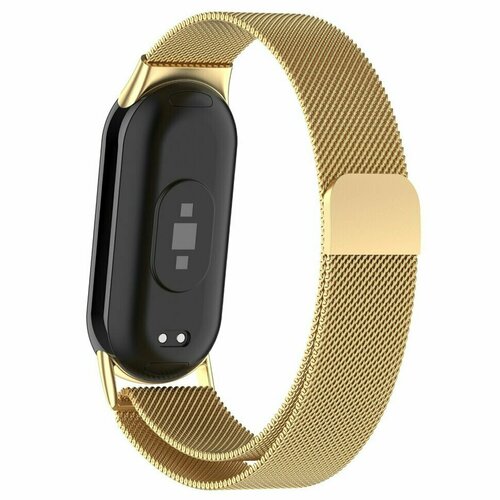 Миланский браслет для Xiaomi Mi Smart Band 8, Xiaomi Mi Band 8 (золотой) умный браслет xiaomi mi smart band 6