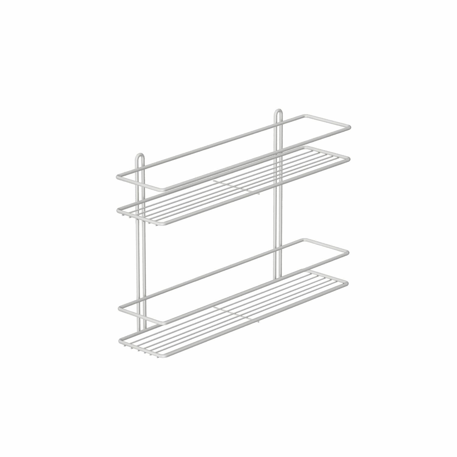 фото P126574 Полка прямая 2 яруса черный