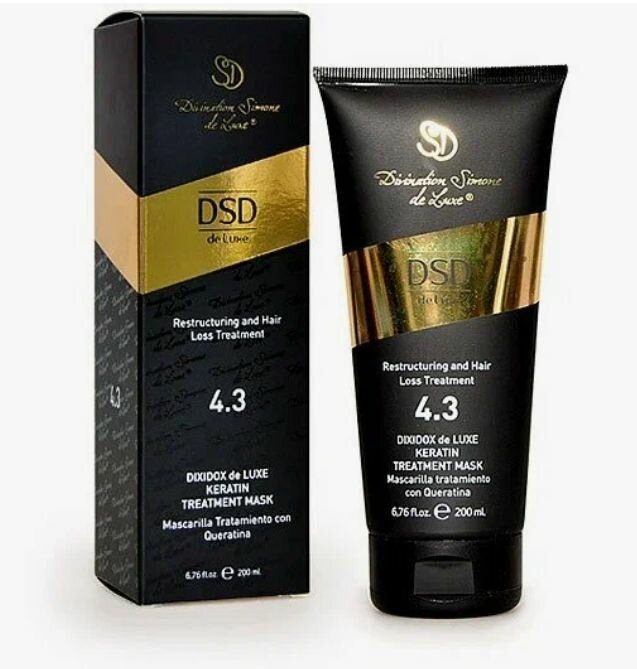 Восстанавливающая маска с кератином KERATIN TREATMENT MASK, 200 мл DSD De Lux 4.3