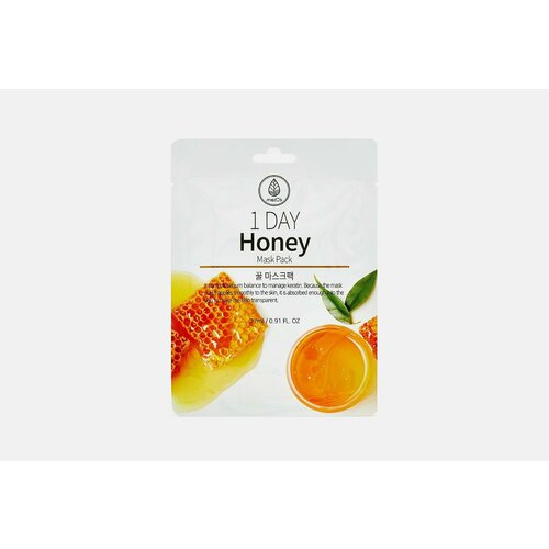 Тканевая маска для лица с мёдом 1 day honey mask pack