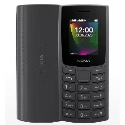 Nokia Мобильный телефон 106 TA-1564 DS EAC CHARCOAL 1GF019BPA2C02