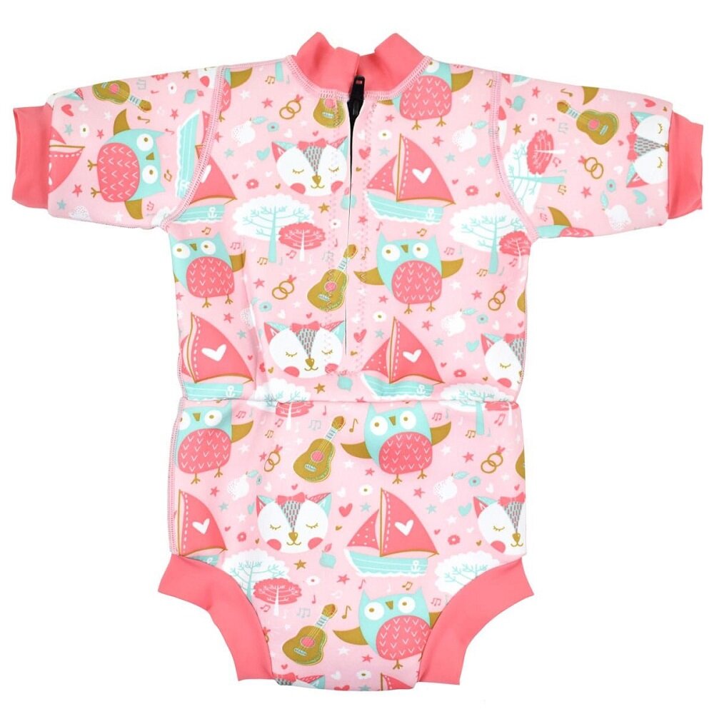 Гидрокостюм-подгузник детский Splash About Кошечки и совы размер M — фото 1