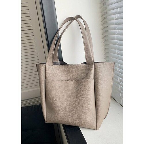 Сумка  шоппер , серый