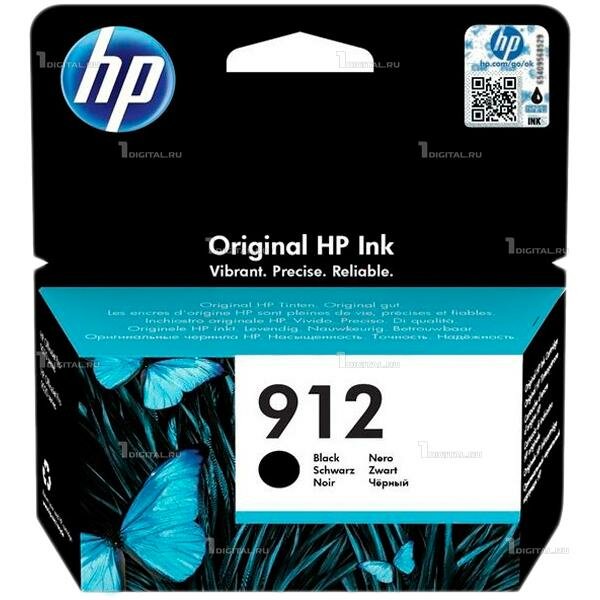 Картридж HP 3YL80AE (912) чёрный (Black) для OfficeJet 8012/8014/8015/8022, Pro 8023/8024/8025