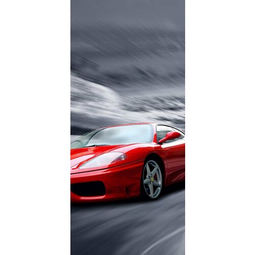 Самоклеящиеся фотообои Red sportcar, размер: 90x200 см