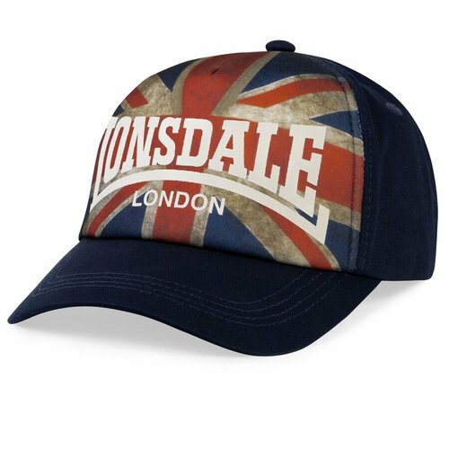 Бейсболка LONSDALE Кепка Lonsdale Grasmere Navy, размер 56-59, синий