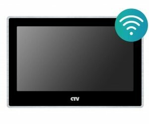 CTV-M5702 (черный) сенсорный 7" монитор видеодомофона с Wi-Fi